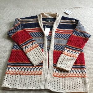 Patterned Knit Cardigan